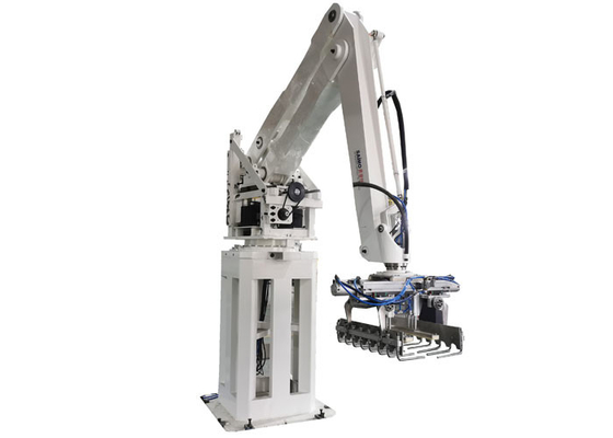 Σερβο μηχανή Palletizer ρομπότ τσαντών ενισχυτών 210kgs στο εργοστάσιο ρυζιού