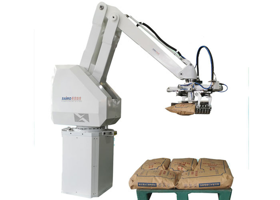 Πάτωμα - τοποθετημένες Palletizing IP 65 ρομπότ και ανυψωτική συσκευή παλετών στη βιομηχανία σίτου