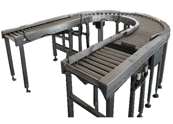 Κινητό Palletizing καμπυλών 220V ανοξείδωτο 201 μερών μεταφορέων στη βιομηχανία τροφίμων
