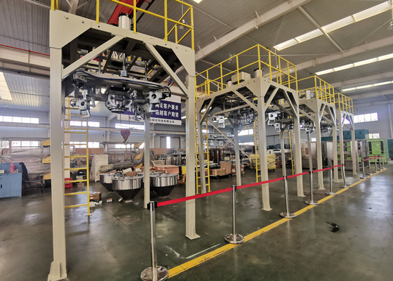 1000Kg μαζικός σταθμός εκφόρτωσης μηχανών συσκευασίας κόκκων τσαντών λαστιχένιος πλαστικός