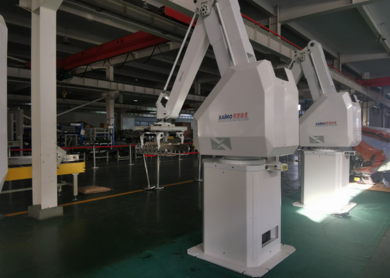 4 Palletizing άξονα 130kgs βραχίονας ρομπότ φιλικός στη βιομηχανία τροφίμων και ποτών