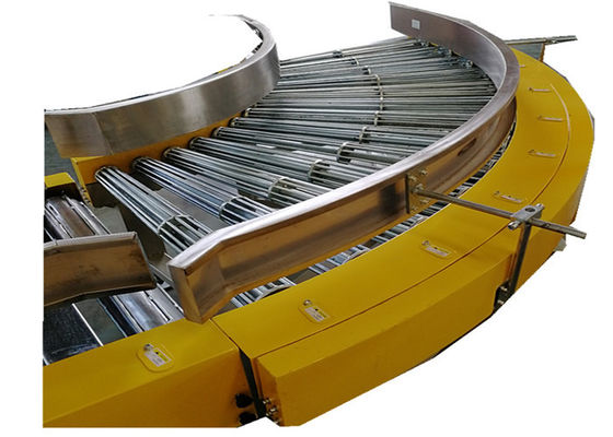 Κινητός Palletizing καμπυλών 220V μεταφορέας στην πλαστική λαστιχένια βιομηχανία