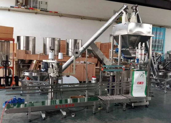 25kg ανοικτή μηχανή συσκευασίας σκονών χρωμάτων στοματικών τσαντών για τη χημική βιομηχανία